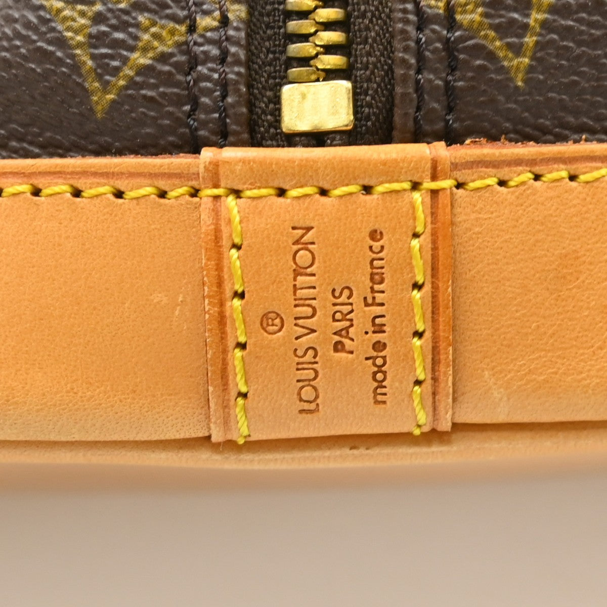 Louis Vuitton Alma Monogram Brown Canvas Handbag (Pre-Owned)