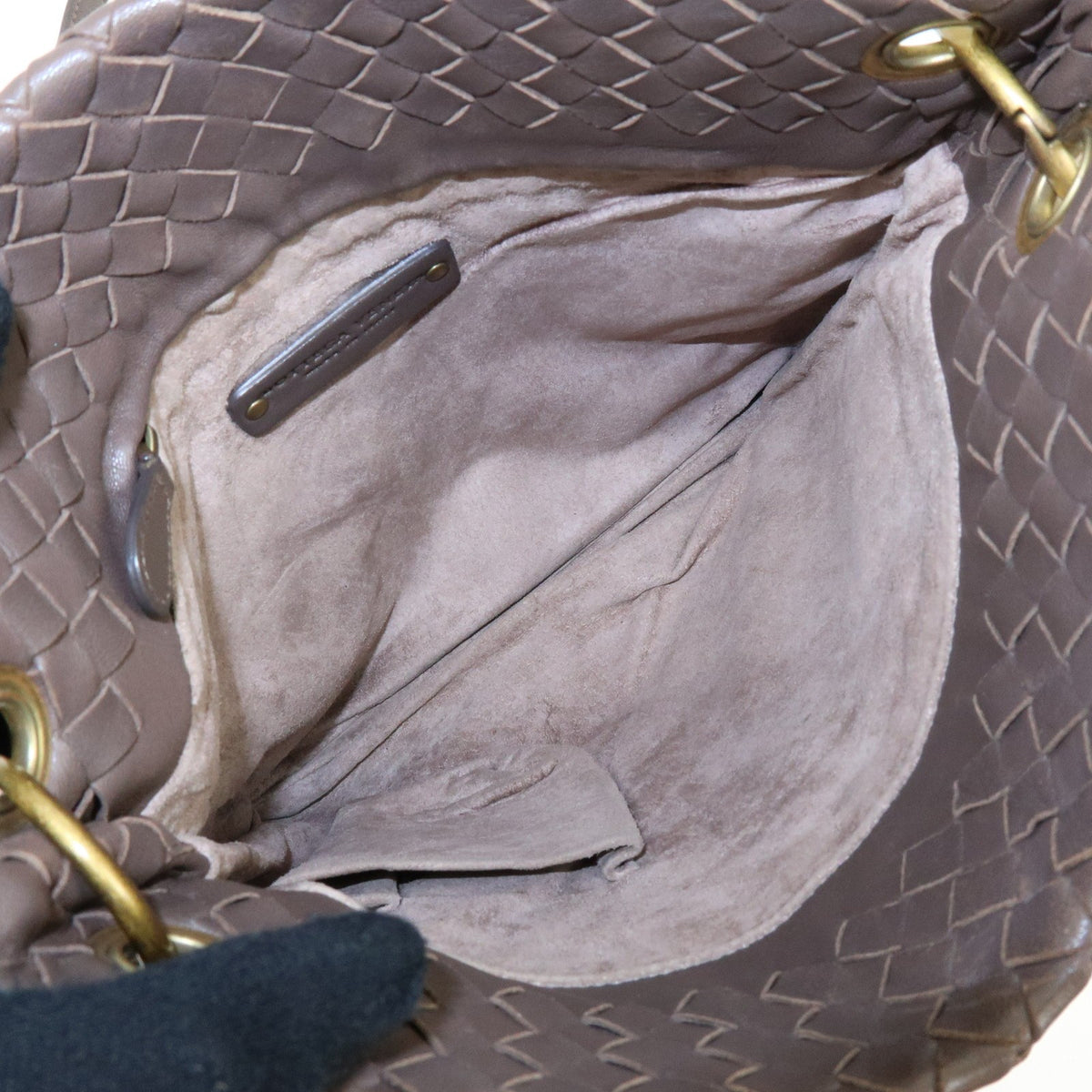 Bottega Veneta Shoulder Intrecciato Nappa Brown Leather Shoulder Bag Bag (Pre-Owned)