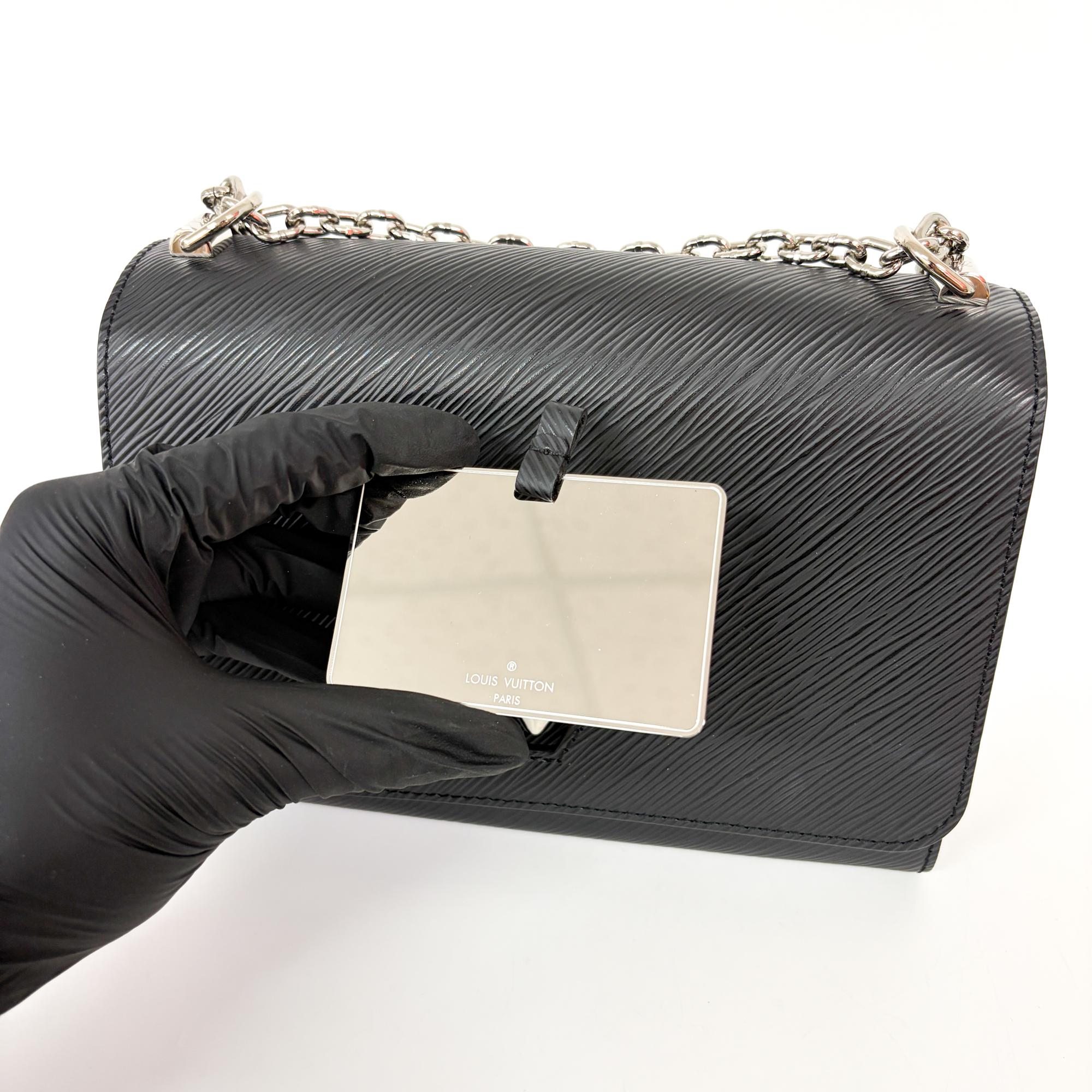 Louis Vuitton Twist Handbag Epi Leather Black Leather Handbag (Pre-Owned)