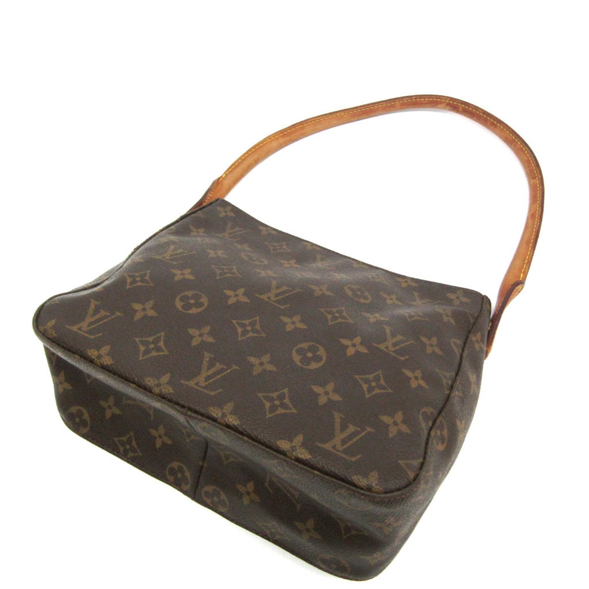 Louis Vuitton Looping Mm Brown Canvas Shoulder Bag (Pre-Owned)