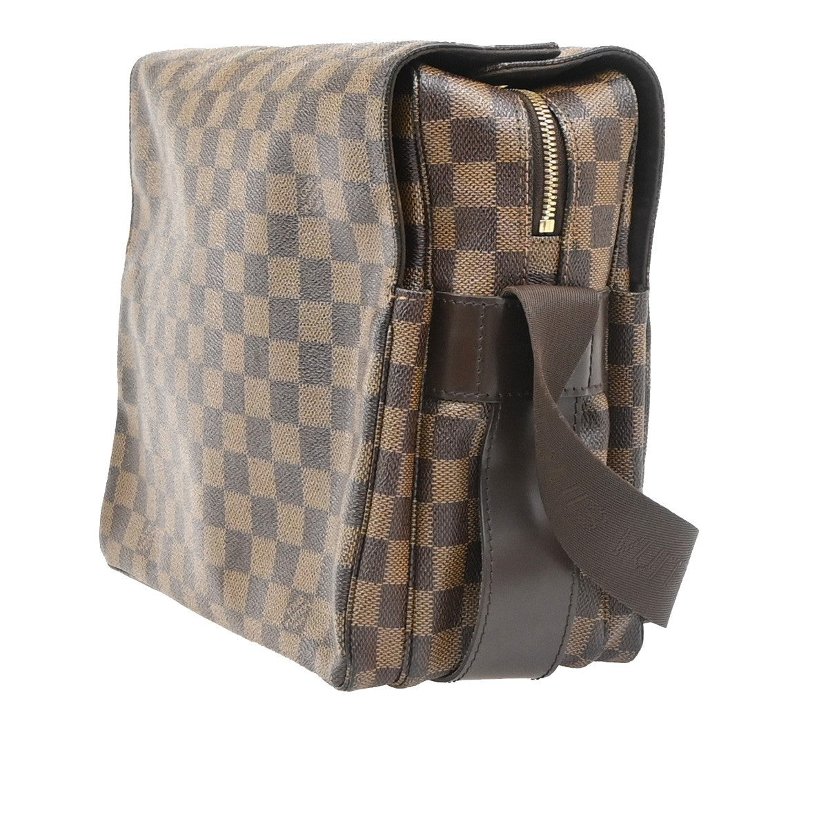 Louis Vuitton Naviglio Damier Ebene Brown Canvas Shoulder Bag Bag (Pre-Owned)