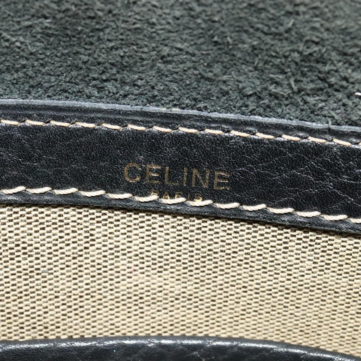 Celine Vintage Leather Black Leather Shoulder Bag Bag (Pre-Owned)