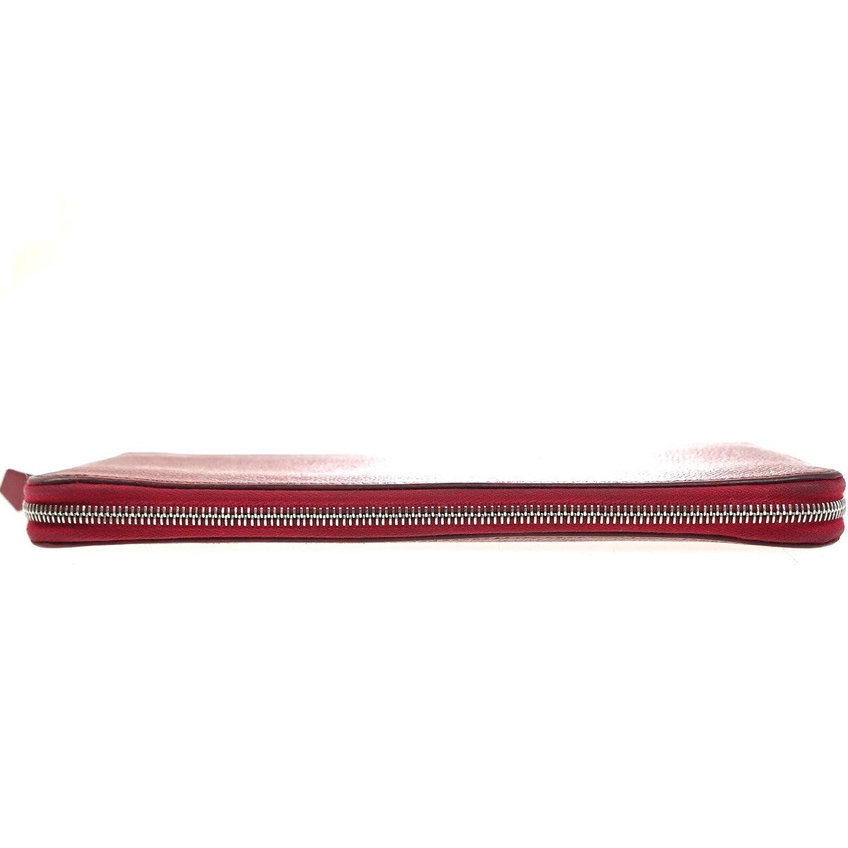 Hermes Azap Zip Around Epsom Red Leather Wallets Accessory (Pre-Owned)