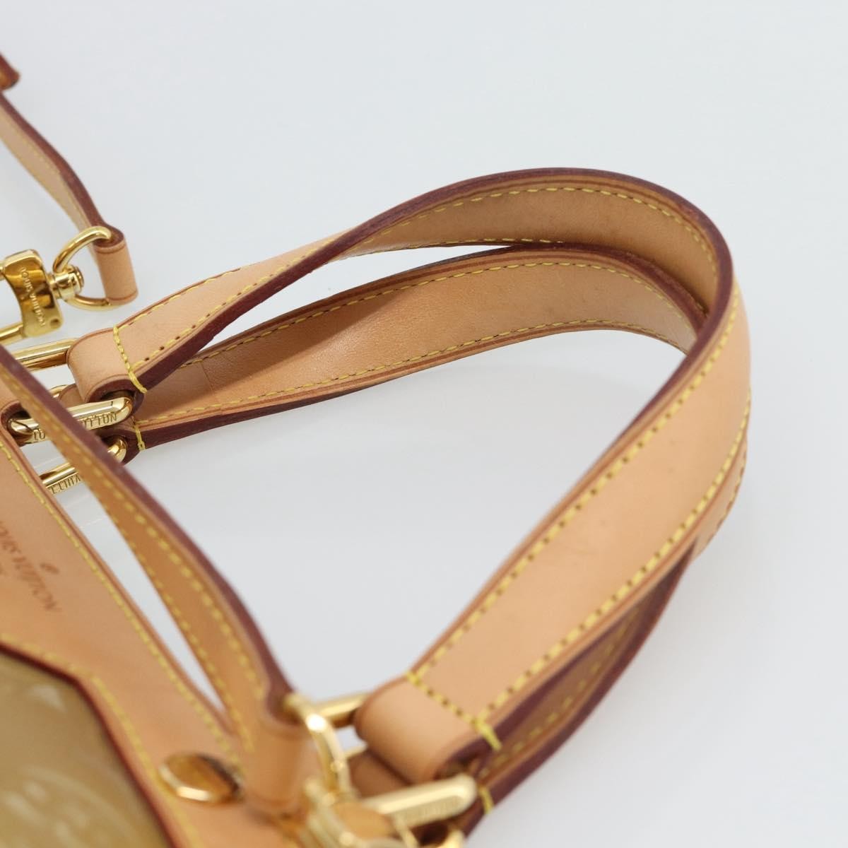Louis Vuitton Brea Monogram Vernis Beige Patent_Leather Handbag (Pre-Owned)