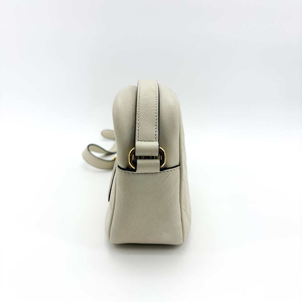 Gucci Soho Disco Nubuck Beige Calfskin Crossbody Bag Bag (Pre-Owned)