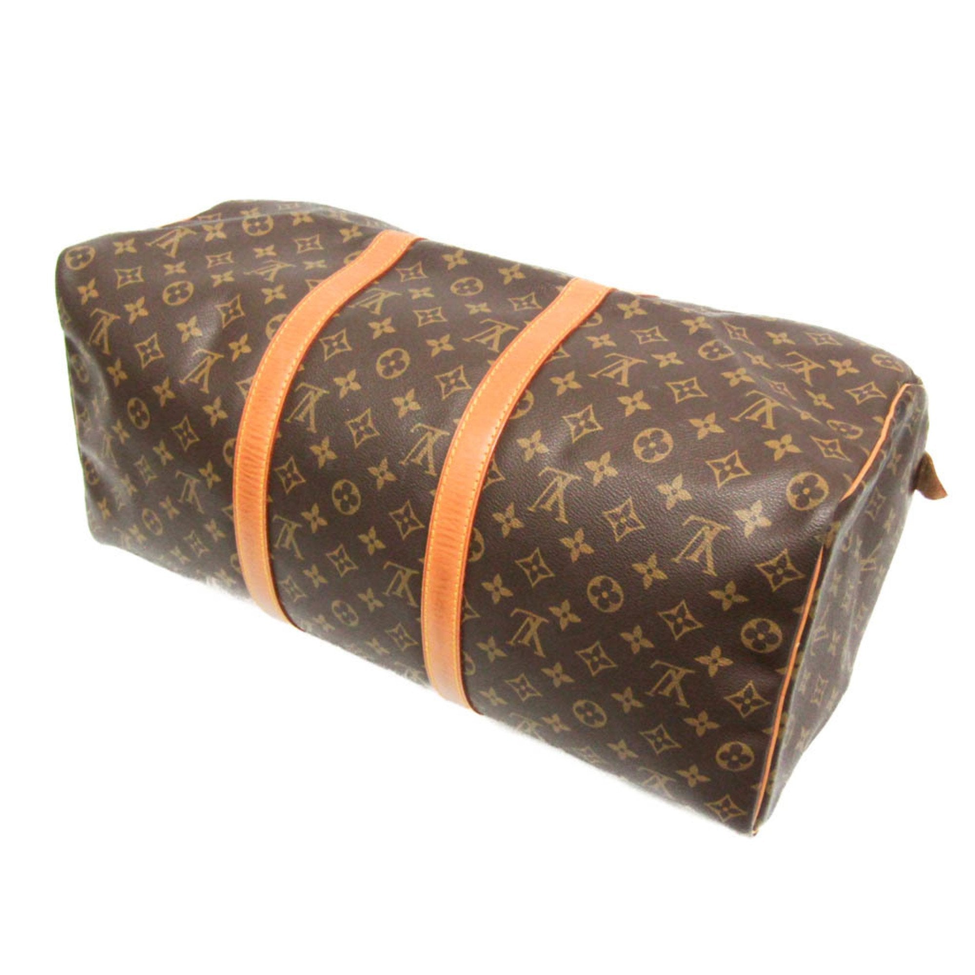 Louis Vuitton Keepall 50 Brown Canvas Travel Bag (Pre-Owned)