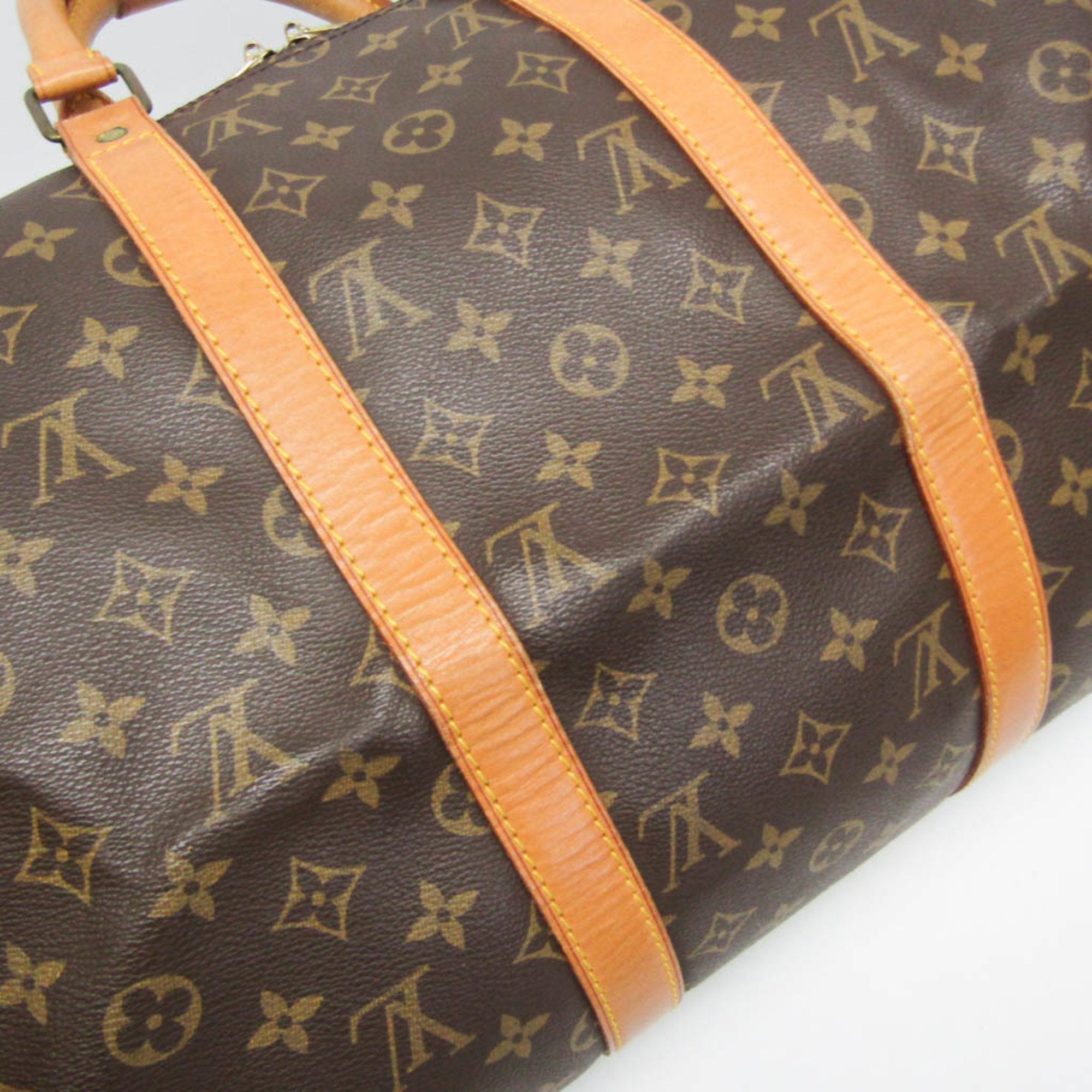 Louis Vuitton Keepall 50 Brown Canvas Travel Bag (Pre-Owned)