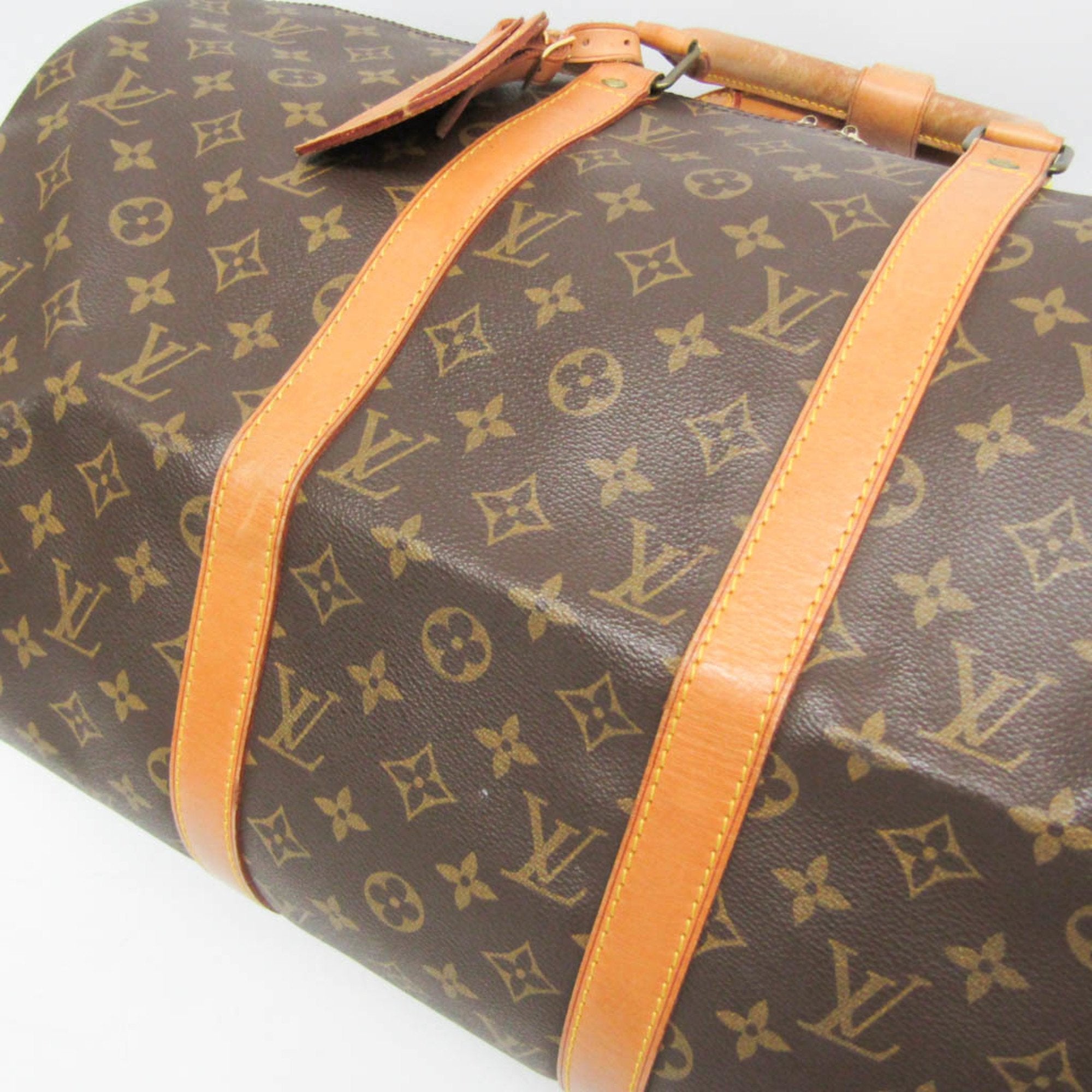 Louis Vuitton Keepall 50 Brown Canvas Travel Bag (Pre-Owned)