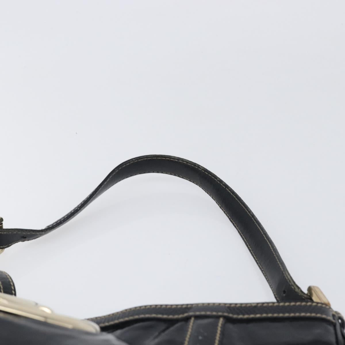 Gucci Britt Web Hobo Dialux Coated Canvas Black Canvas Shoulder Bag Bag (Pre-Owned)