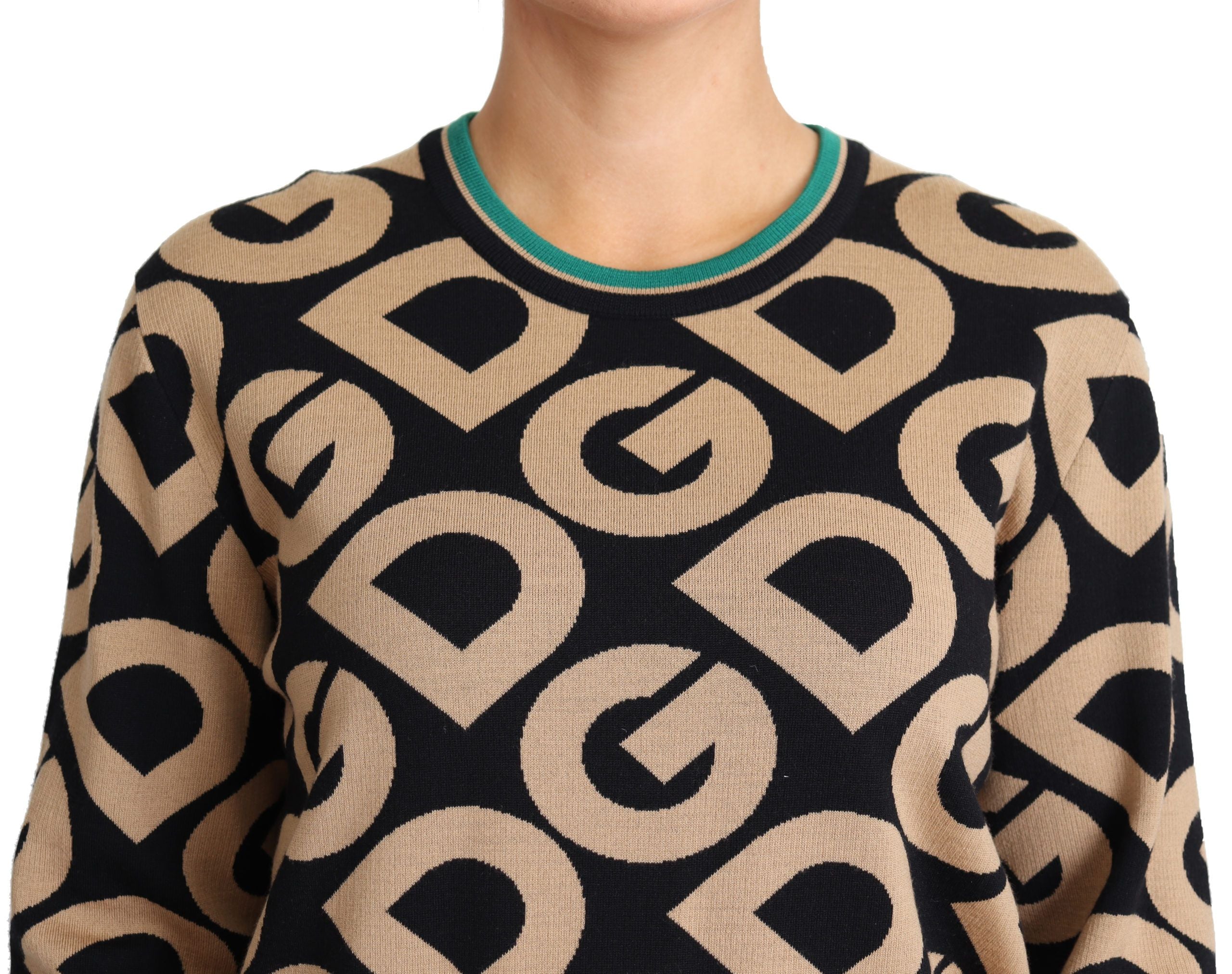 Dolce & Gabbana Elegant Multicolor Wool Blend Women's Sweater