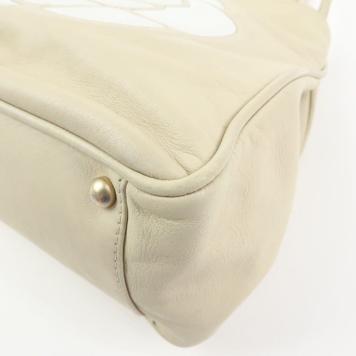 Chanel Camellia Lambskin Beige Leather Tote Bag Bag (Pre-Owned)