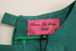Lanre Da Silva Ajayi Elegant Embroidered Green Mini Women's Dress