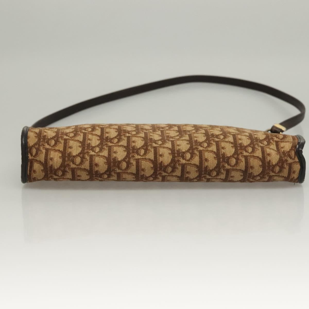 Christian Dior Vintage Trotter Canvas Brown Canvas Bag (Pre-Owned)
