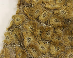 Lanre Da Silva Ajayi Exquisite Gold Lace Maxi Dress with Women's Crystals
