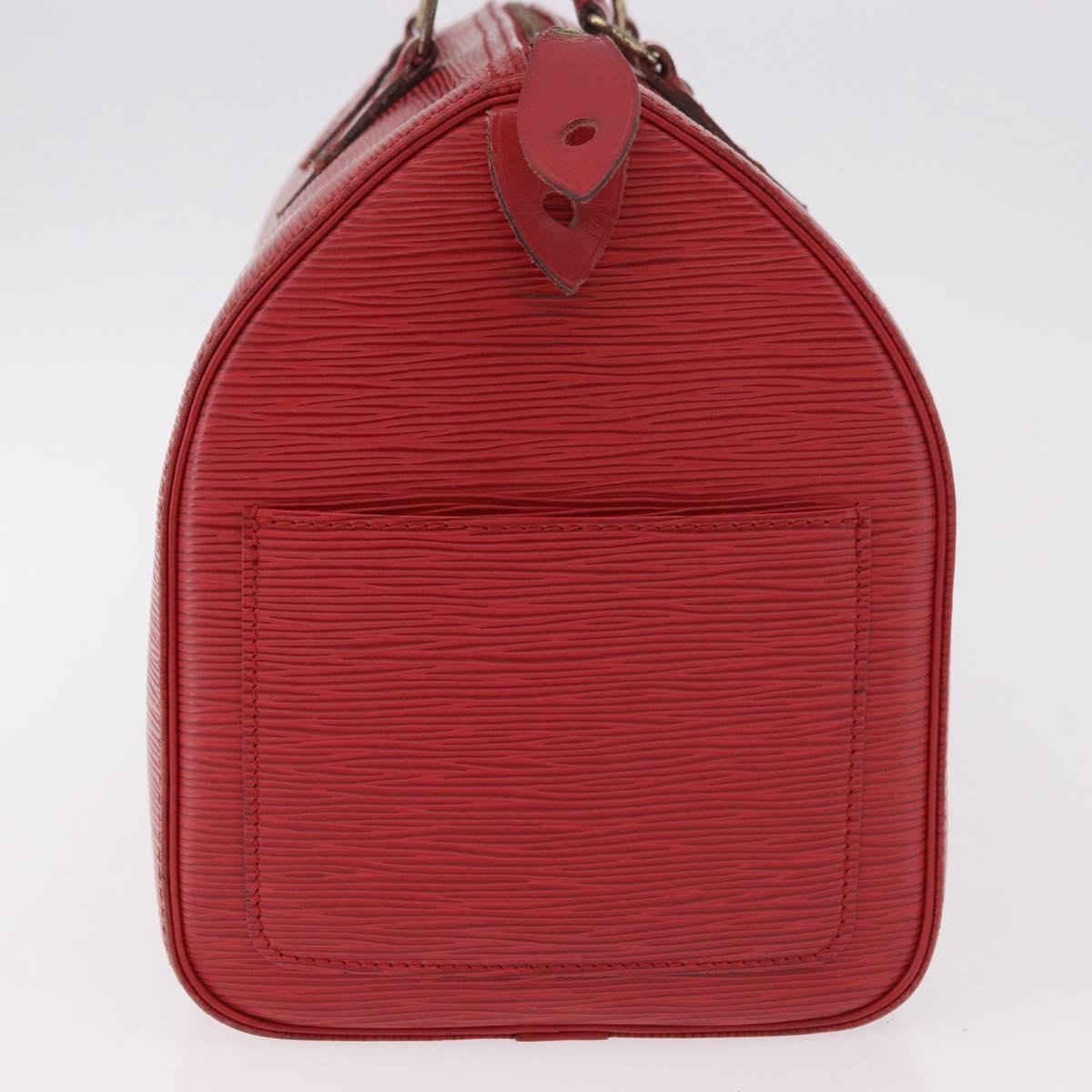 Louis Vuitton Speedy Epi Leather Red Leather Handbag (Pre-Owned)