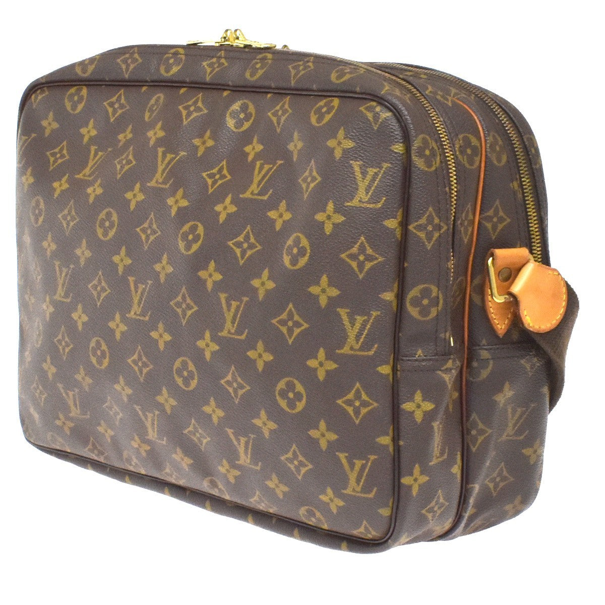 Louis Vuitton Reporter Monogram Canvas Brown Canvas Shoulder Bag Bag (Pre-Owned)
