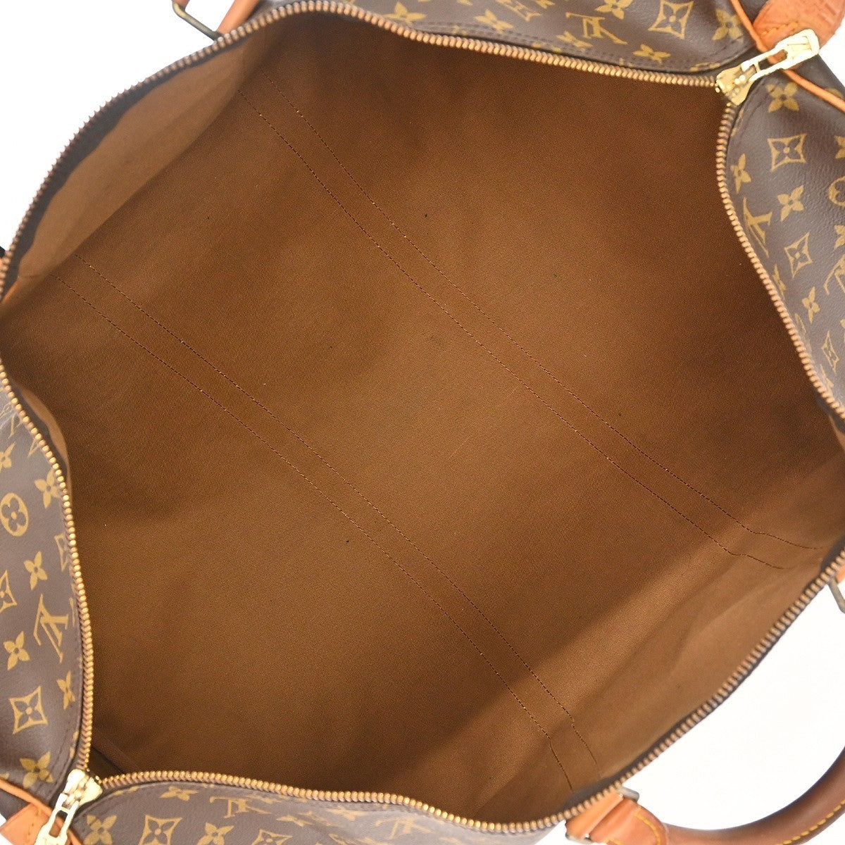 Louis Vuitton Keepall Monogram Canvas Brown Canvas Travel Bag Bag (Pre-Owned)