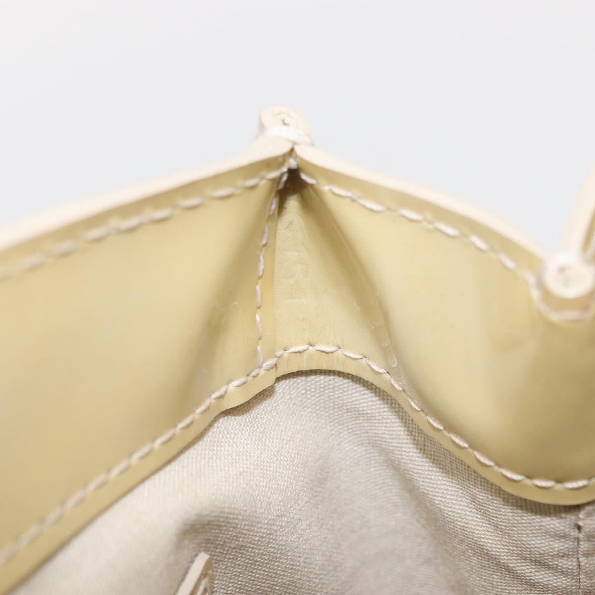 Louis Vuitton Wilshire Monogram Vernis Beige Patent_Leather Handbag (Pre-Owned)