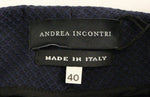 Andrea Incontri Chic Cropped Blue Pants - Exquisite Women's Craftsmanship
