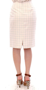 Andrea Incontri Elegant White Pencil Skirt - Chic and Women's Sophisticated