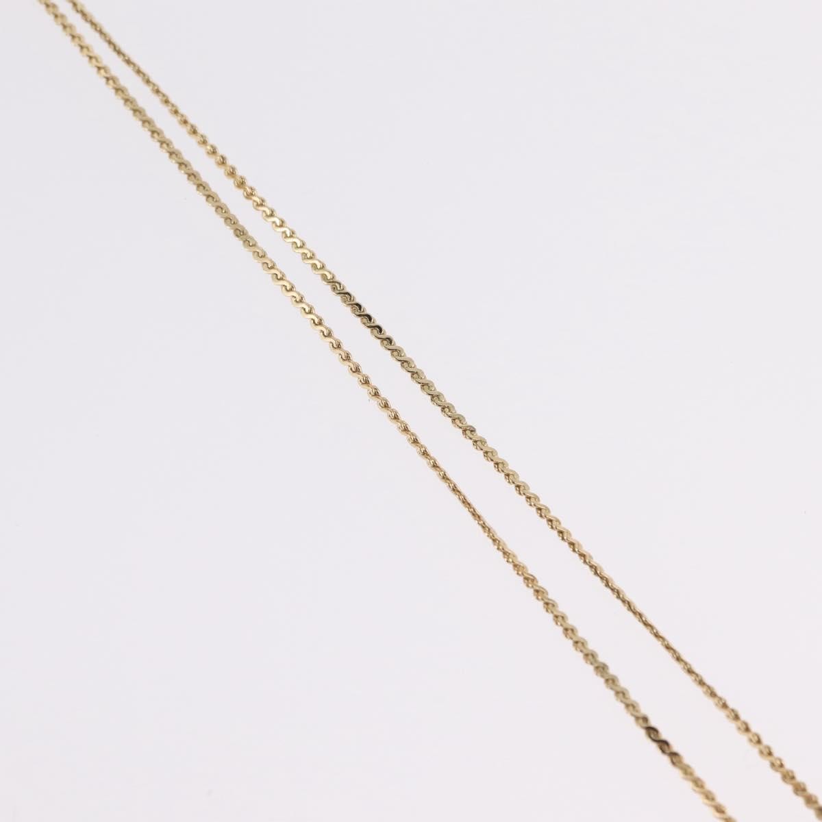 Christian Dior Vintage Cd Pendant Metal Gold Metal Necklace Jewelry (Pre-Owned)