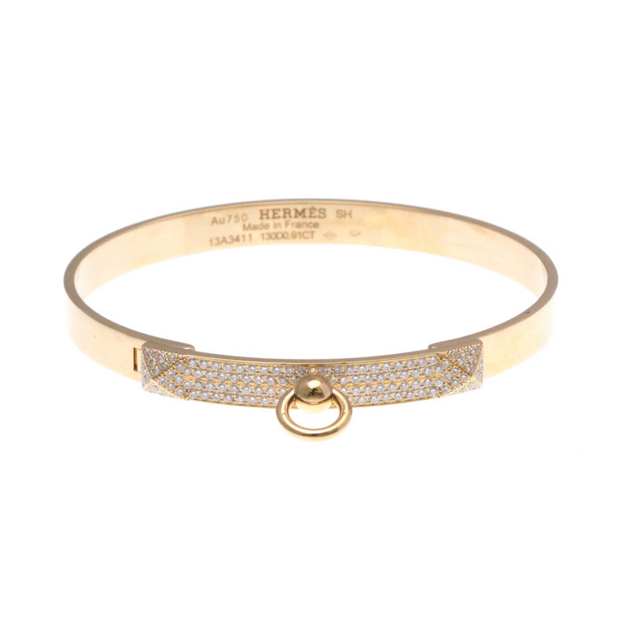 Hermès Collier De Chien Gold Rose Gold Bracelet Jewelry (Pre-Owned)
