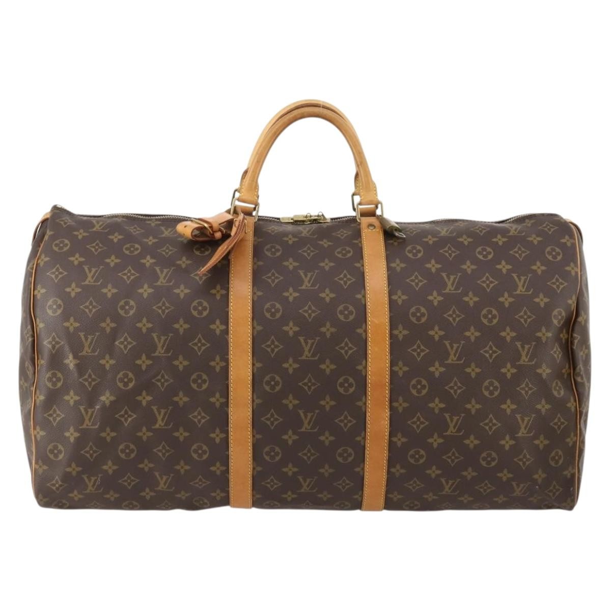 Louis Vuitton Keepall Monogram Canvas Brown Canvas Travel Bag Bag (Pre-Owned)