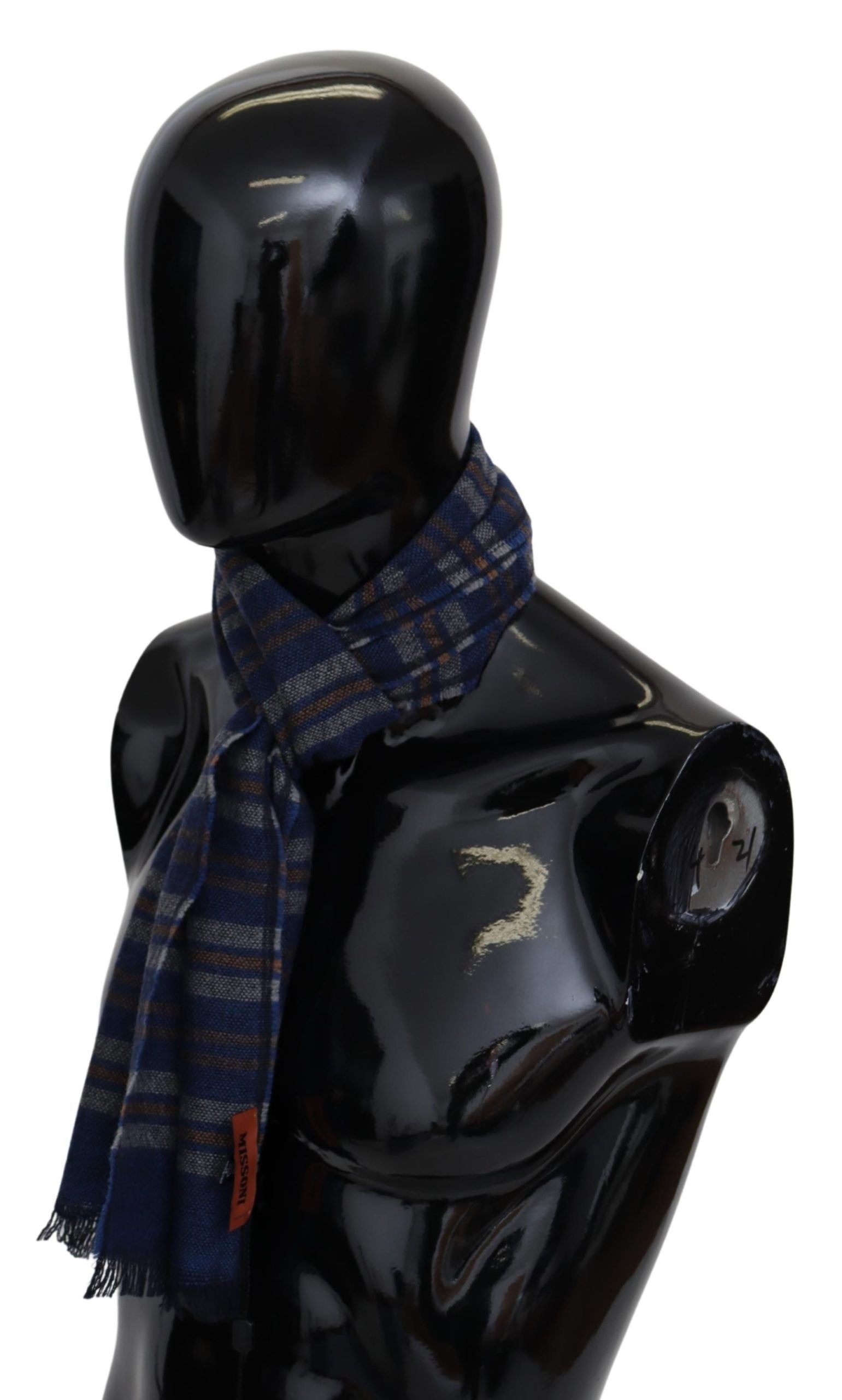 Missoni Multicolor Wool Striped Unisex Neck Wrap Men's Shawl