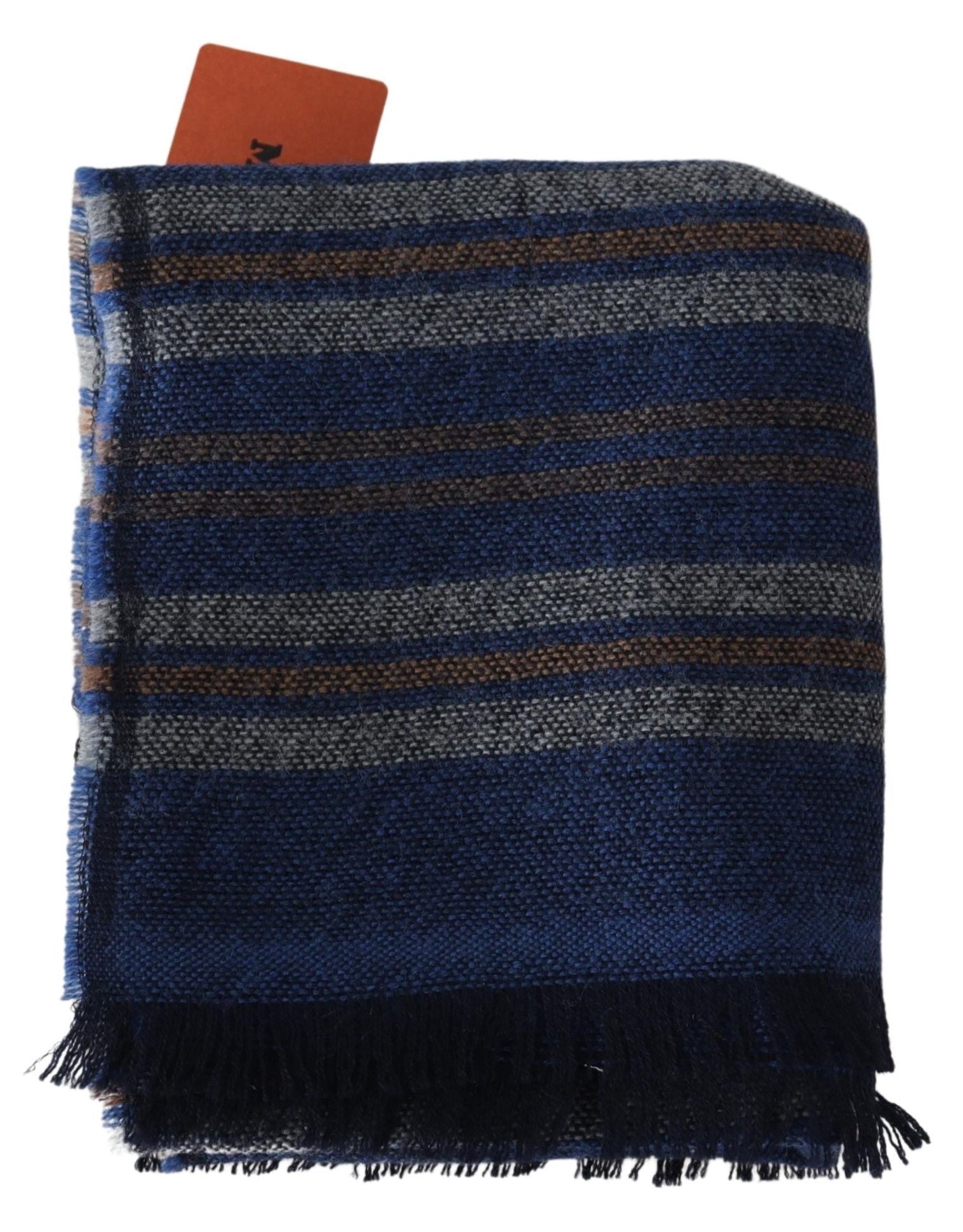 Missoni Multicolor Wool Striped Unisex Neck Wrap Men's Shawl