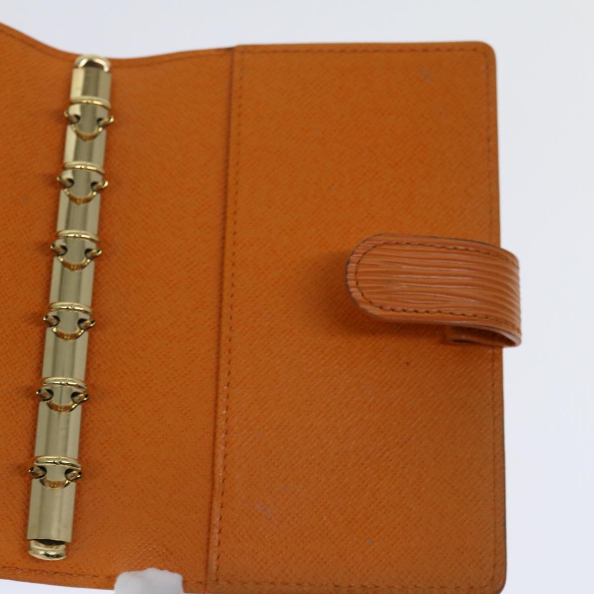 Louis Vuitton Agenda Pm Orange Leather Wallet  (Pre-Owned)