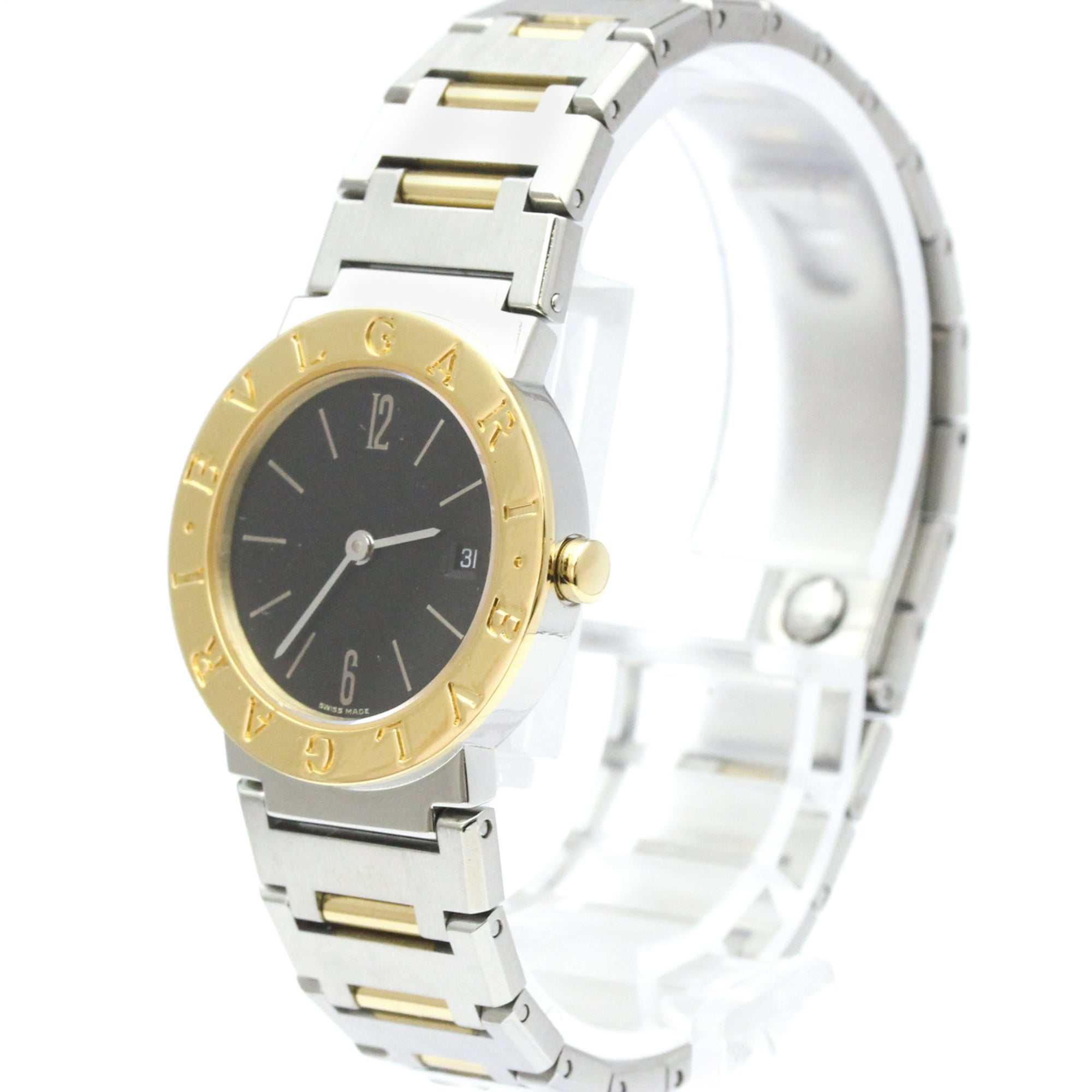 Bvlgari Bvlgari Quartz Stainless Steel And Yellow Gold Watch (Pre-Owned)