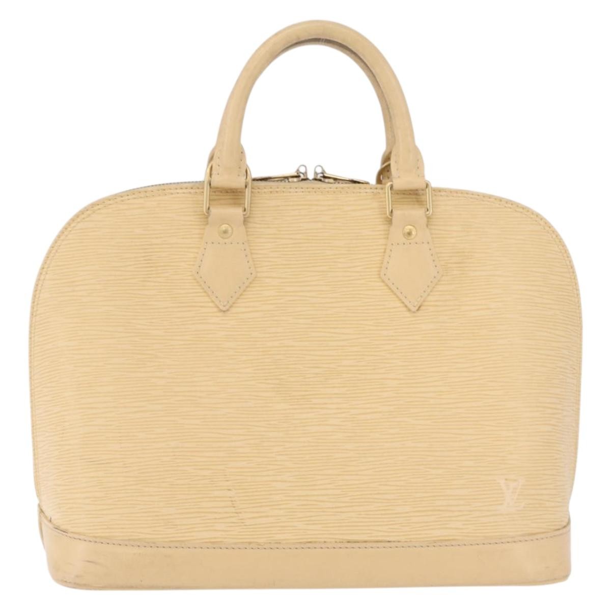 Louis Vuitton Alma Epi Leather Beige Leather Handbag (Pre-Owned)