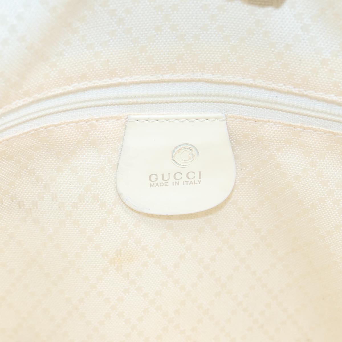Gucci Bamboo White Leather Shoulder Bag (Pre-Owned)