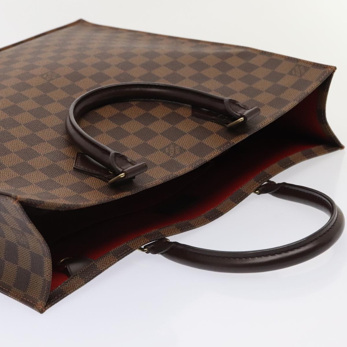 Louis Vuitton Sac Plat Brown Canvas Handbag (Pre-Owned)