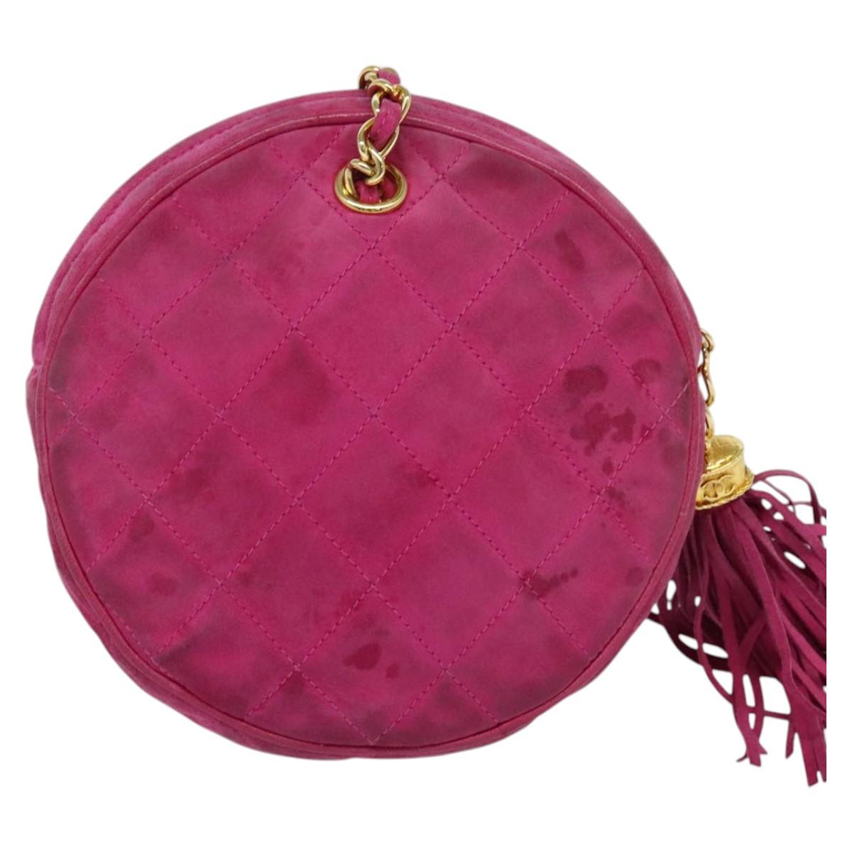 Chanel Pink Suede Clutch Bag (Pre-Owned)
