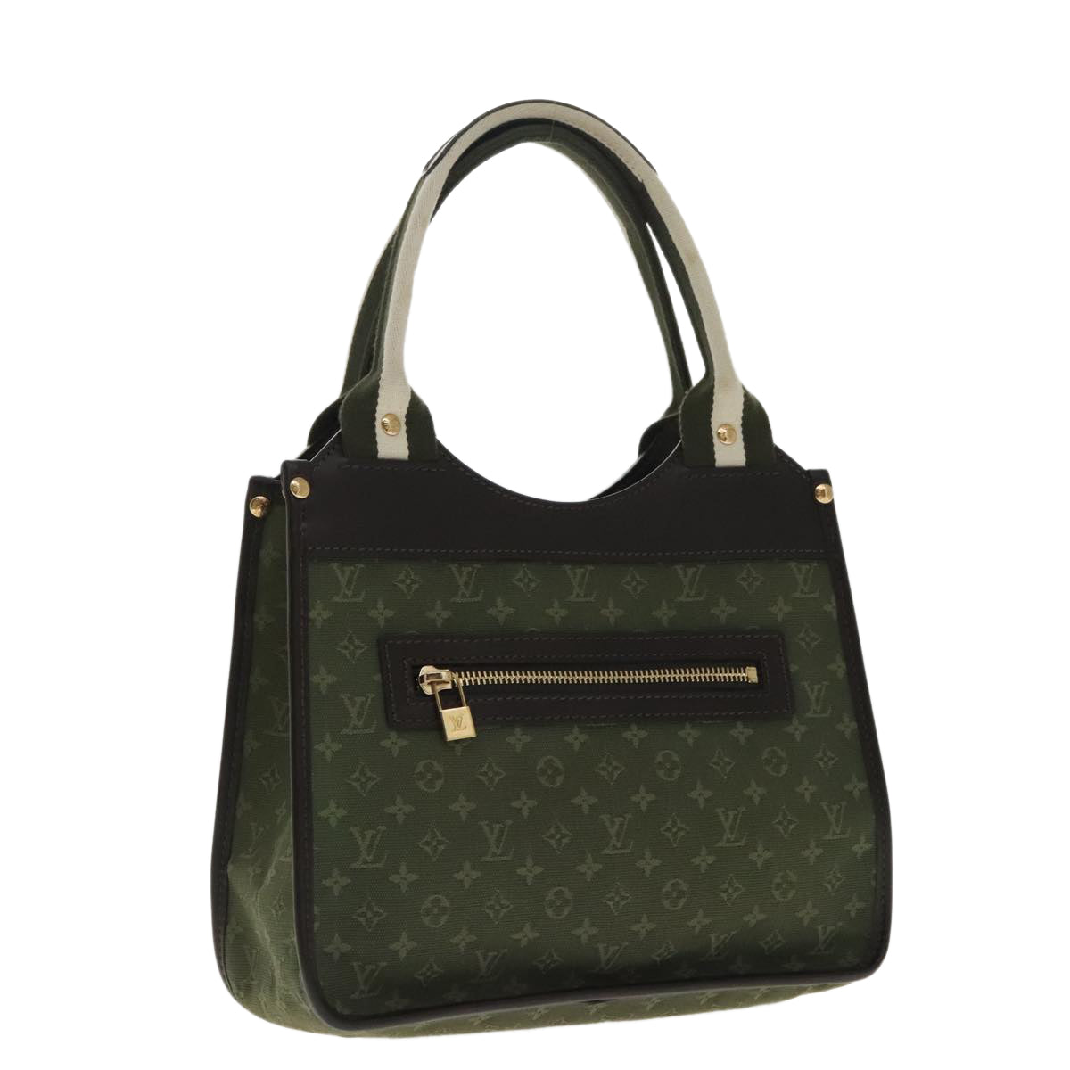 Louis Vuitton Catalina Khaki Canvas Handbag (Pre-Owned)