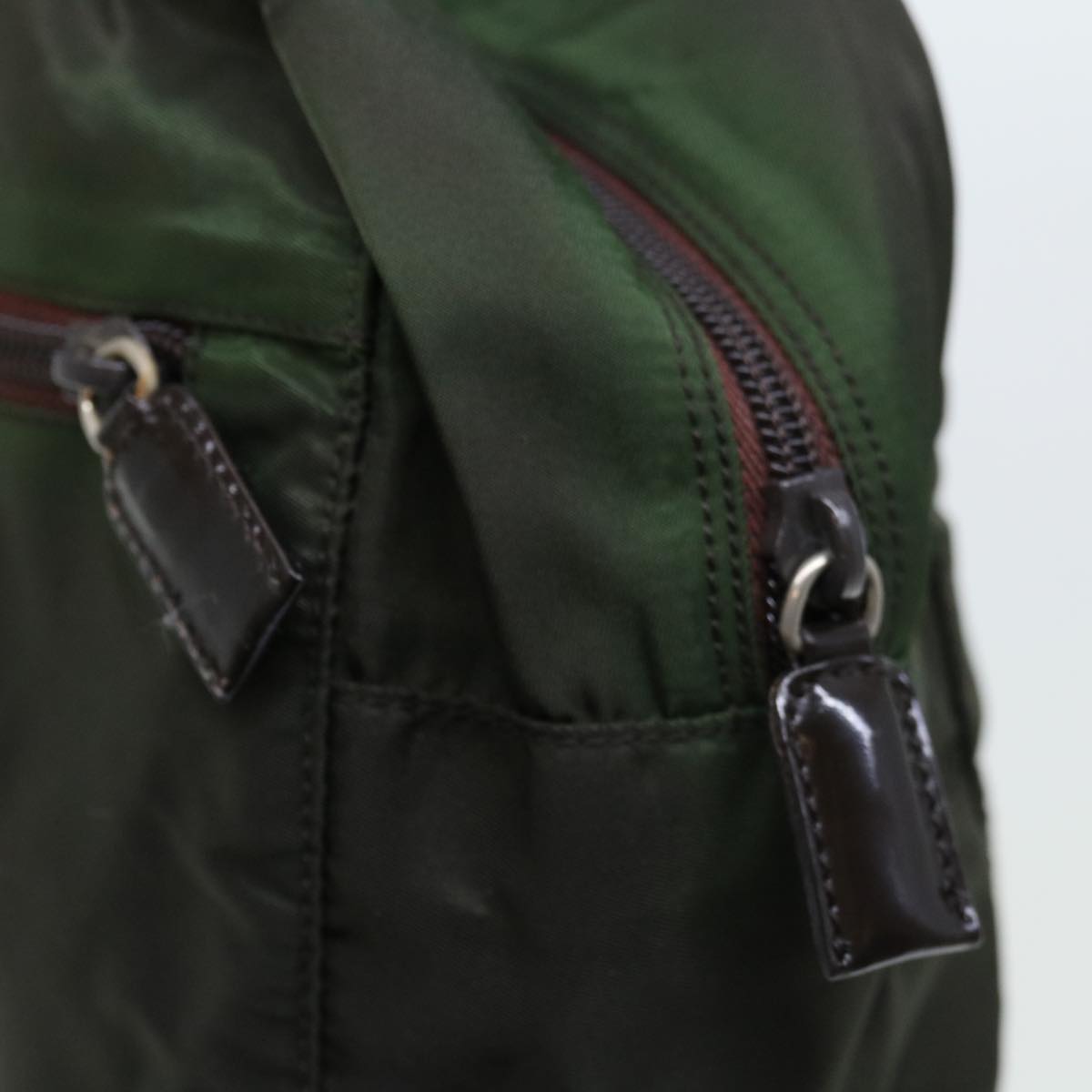 Prada Tessuto Green Synthetic Handbag (Pre-Owned)
