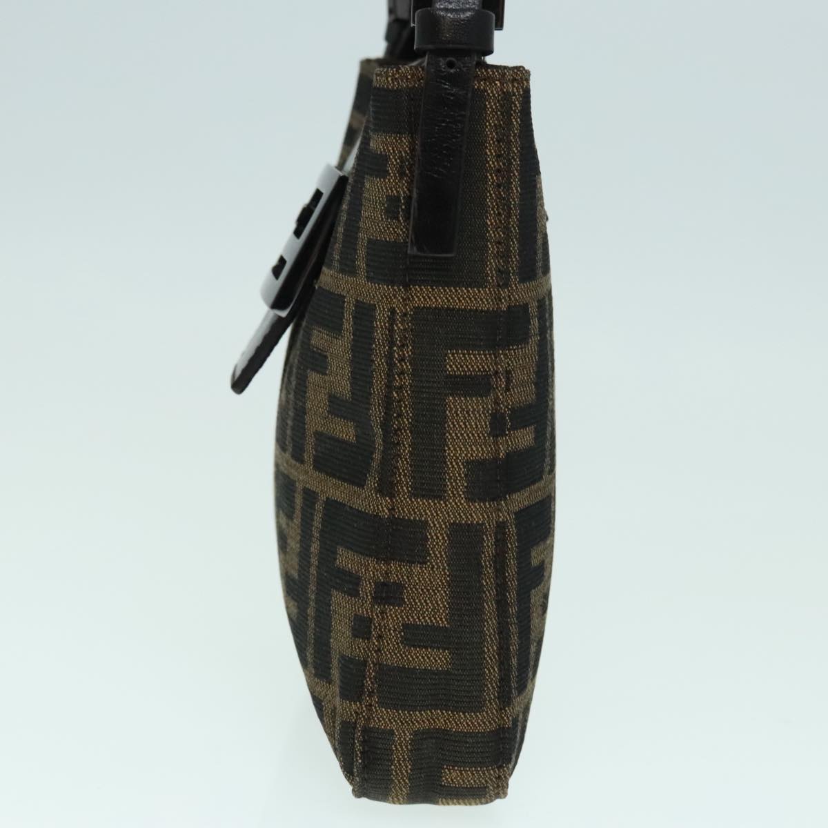 Fendi Mamma Baguette Brown Canvas Shoulder Bag (Pre-Owned)