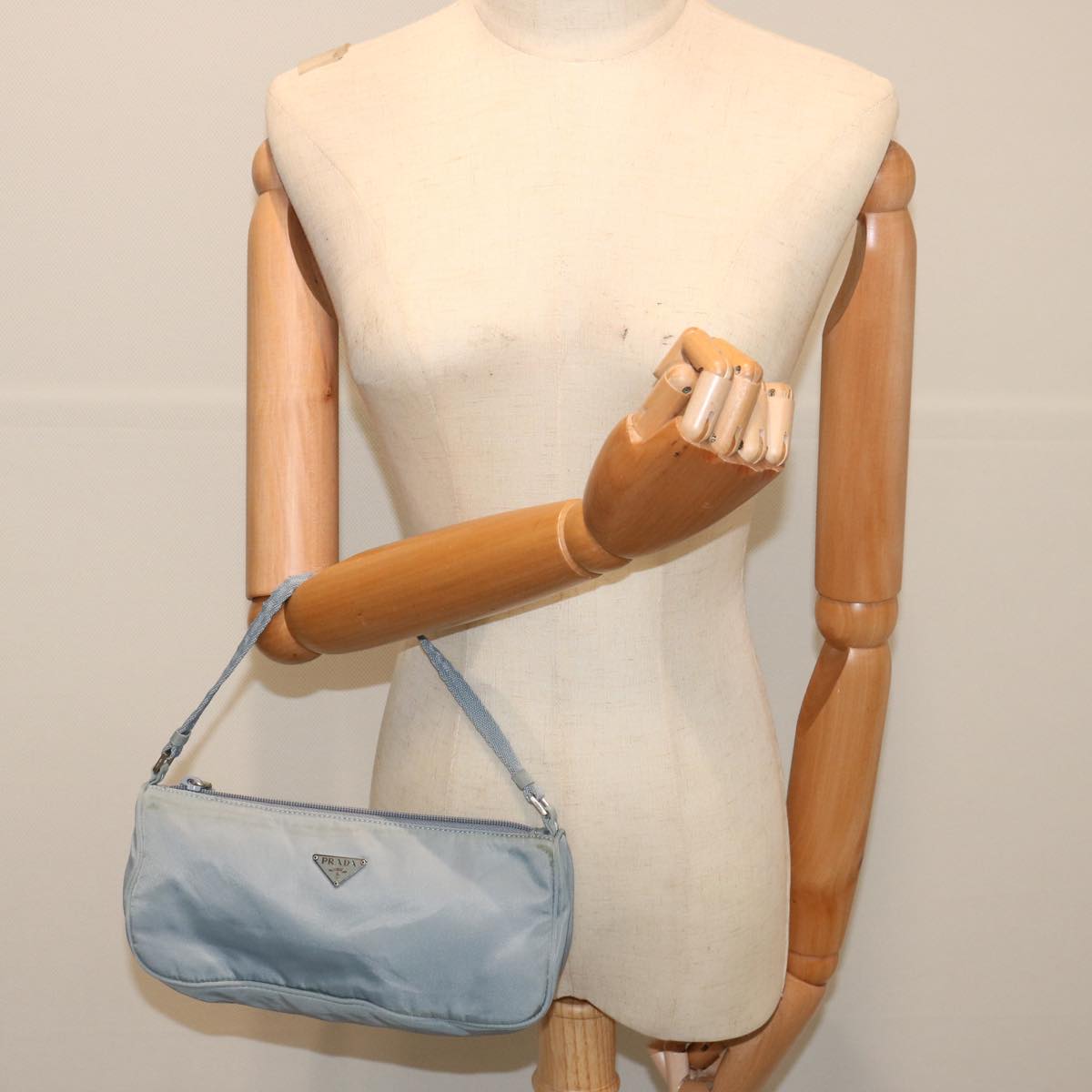 Prada Blue Synthetic Clutch Bag (Pre-Owned)