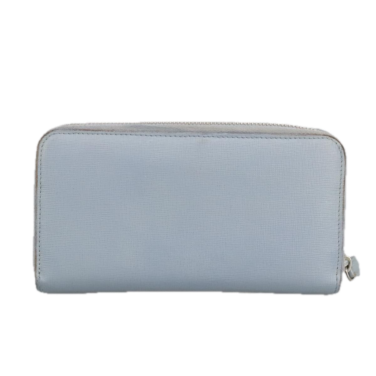 Fendi Continental Blue Leather Wallet  (Pre-Owned)