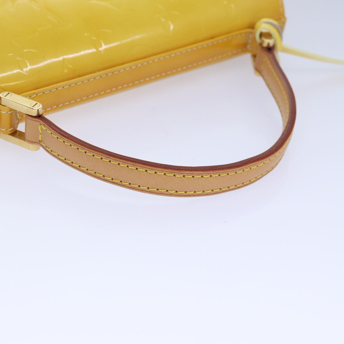 Louis Vuitton Spring Street Yellow Patent Leather Handbag (Pre-Owned)