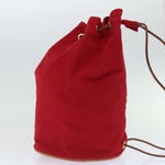Hermès Polochon Red Canvas Shoulder Bag (Pre-Owned)
