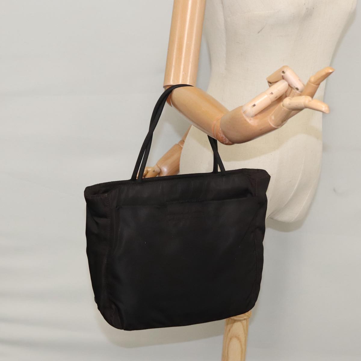 Prada Tessuto Black Synthetic Handbag (Pre-Owned)