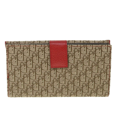 Dior Trotter Beige Canvas Wallet  (Pre-Owned)