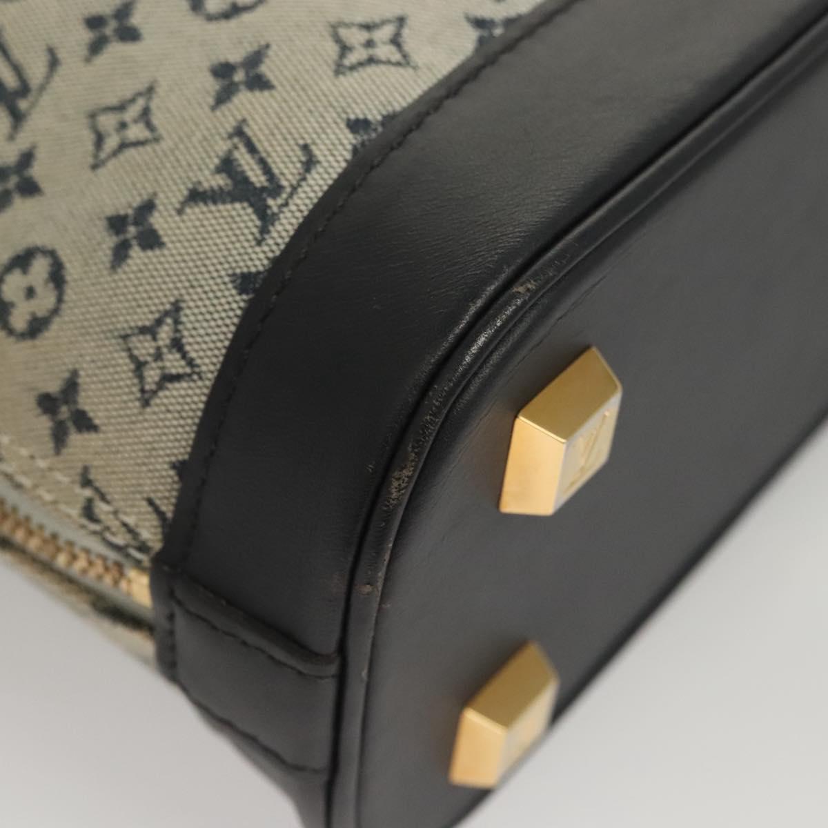 Louis Vuitton Alma Mini Black Canvas Handbag (Pre-Owned)