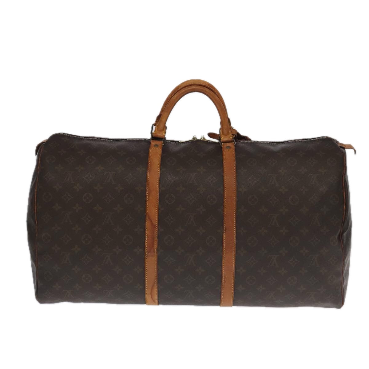 Louis Vuitton Keepall 60 Brown Canvas Travel Bag (Pre-Owned)
