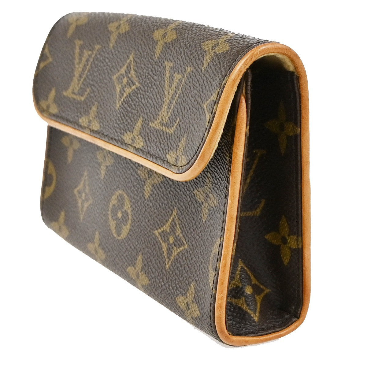 Louis Vuitton Florentine Waist Monogram Canvas Brown Canvas Clutche & Pouche Bag (Pre-Owned)
