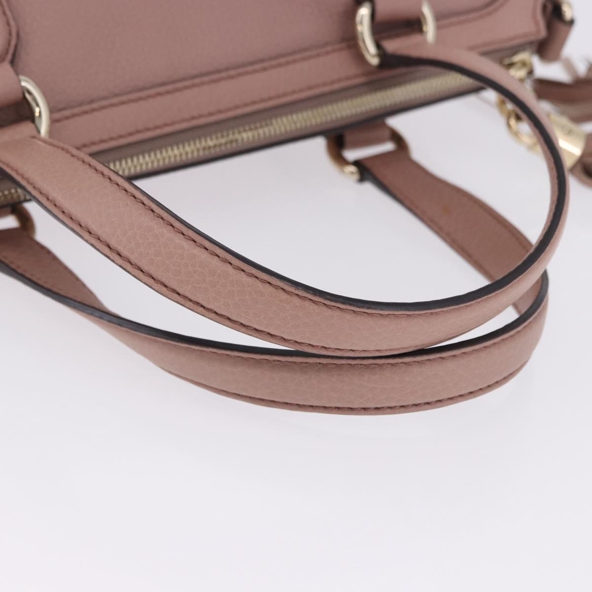 Gucci Soho Working Leather Pink Leather Tote Bag Bag (Pre-Owned)