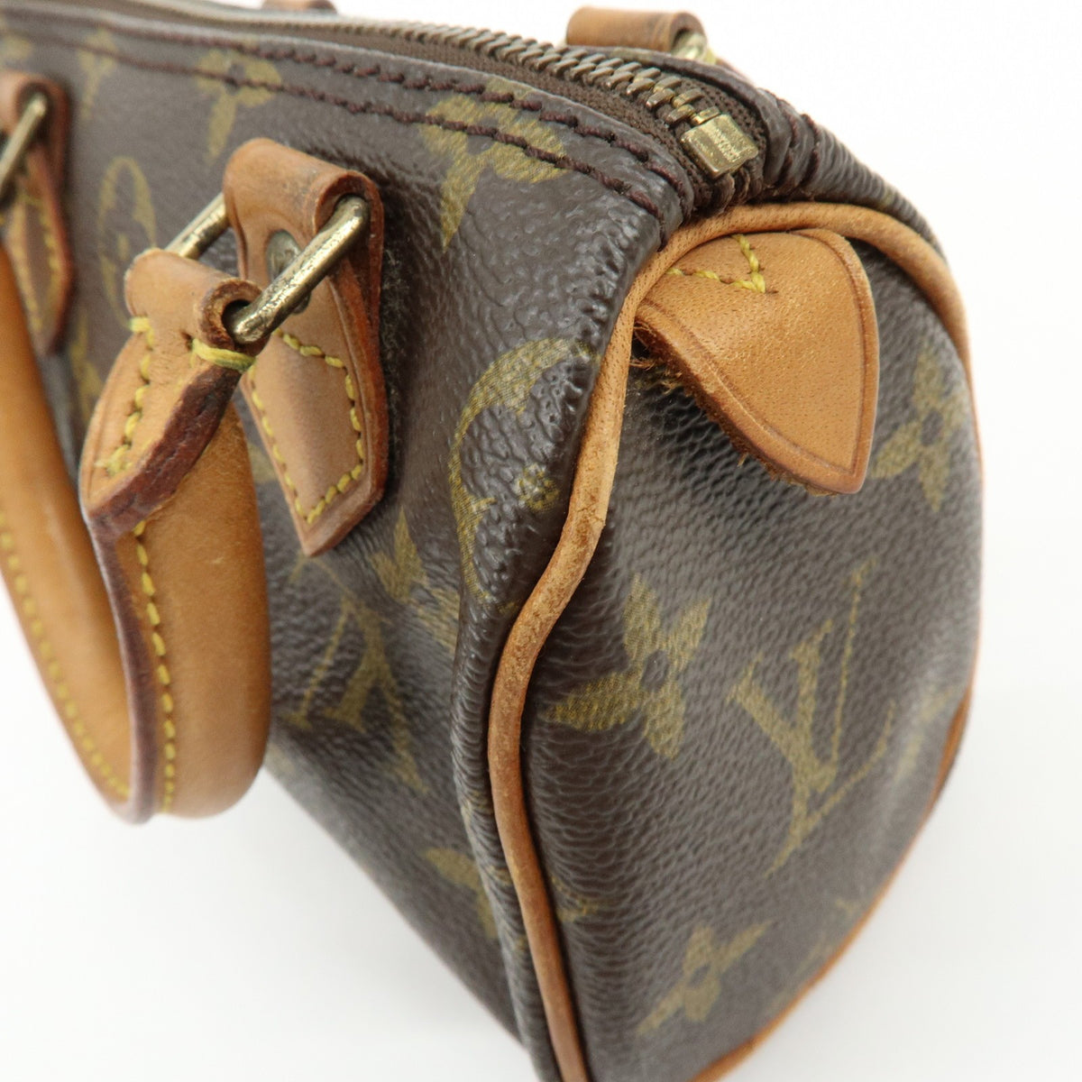 Louis Vuitton Speedy Mini Hl Monogram Canvas Brown Canvas Handbag (Pre-Owned)