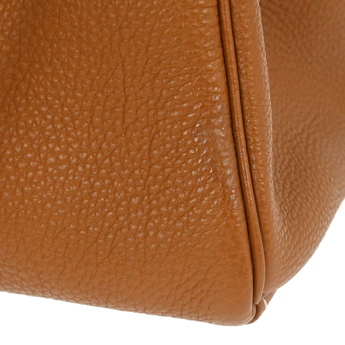 Hermes Kelly Brown Togo With Palladium Hardware Brown Leather Handbag (Pre-Owned)